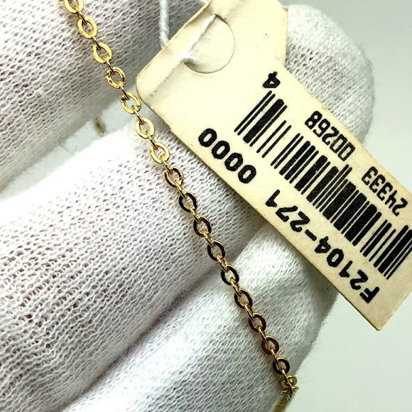 CHRISTIAN DIOR necklace gold logo heart rhinestone lady's accessories - Picture 7 of 8